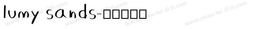 lumy sands字体转换
